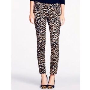 Kate Spade Leopard Broome Street Skinny Jeans 29